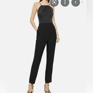 NWT Reiss Black Halter Jumpsuit